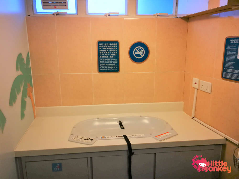 Ocean Park's Baby Care Room's Changing Table