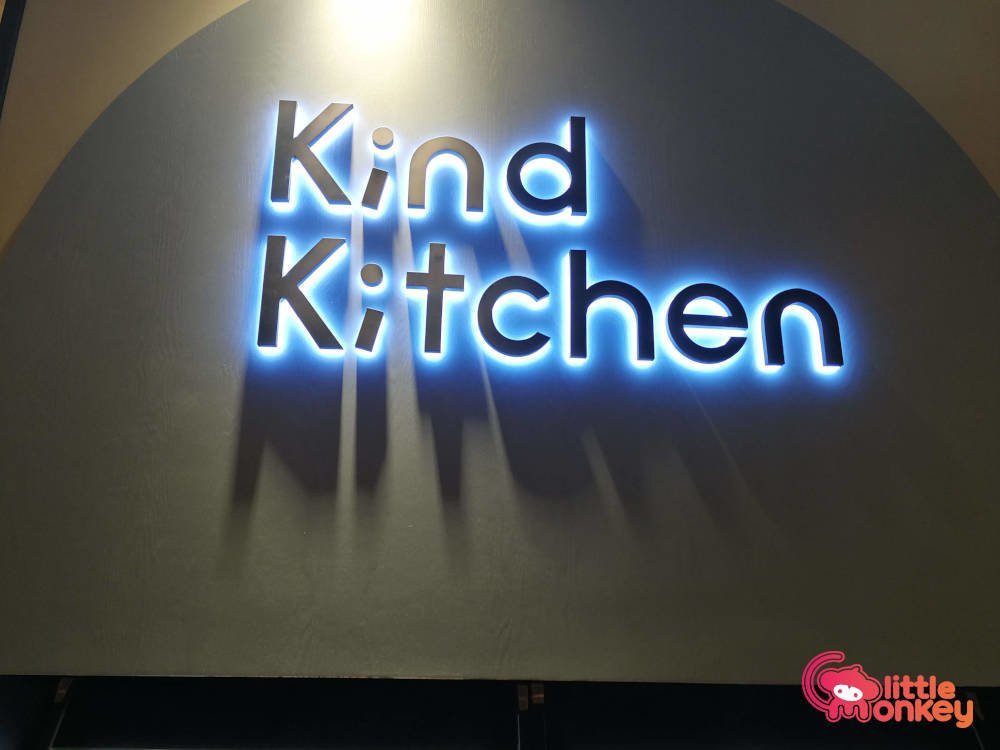 Kind Kitchen's logo signage