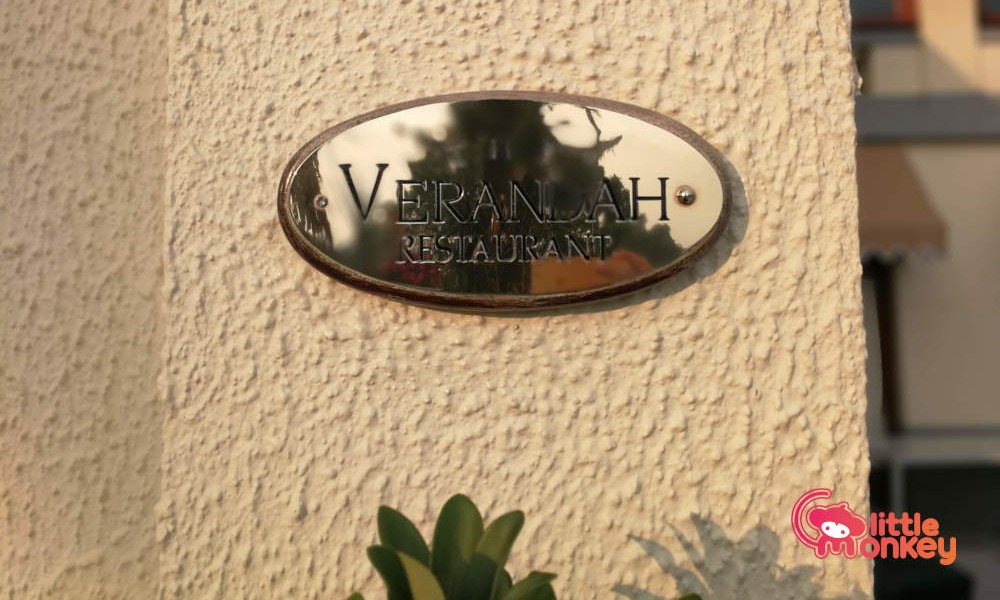 Sign for Verandah Restaurant